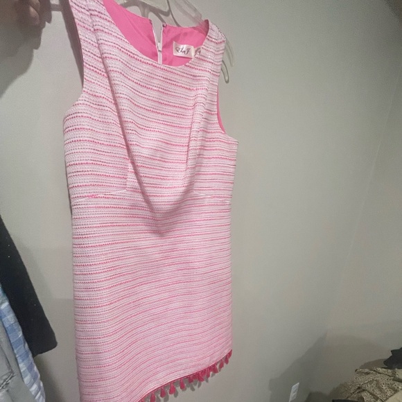 Eliza J pink dress with tassels - Picture 1 of 3